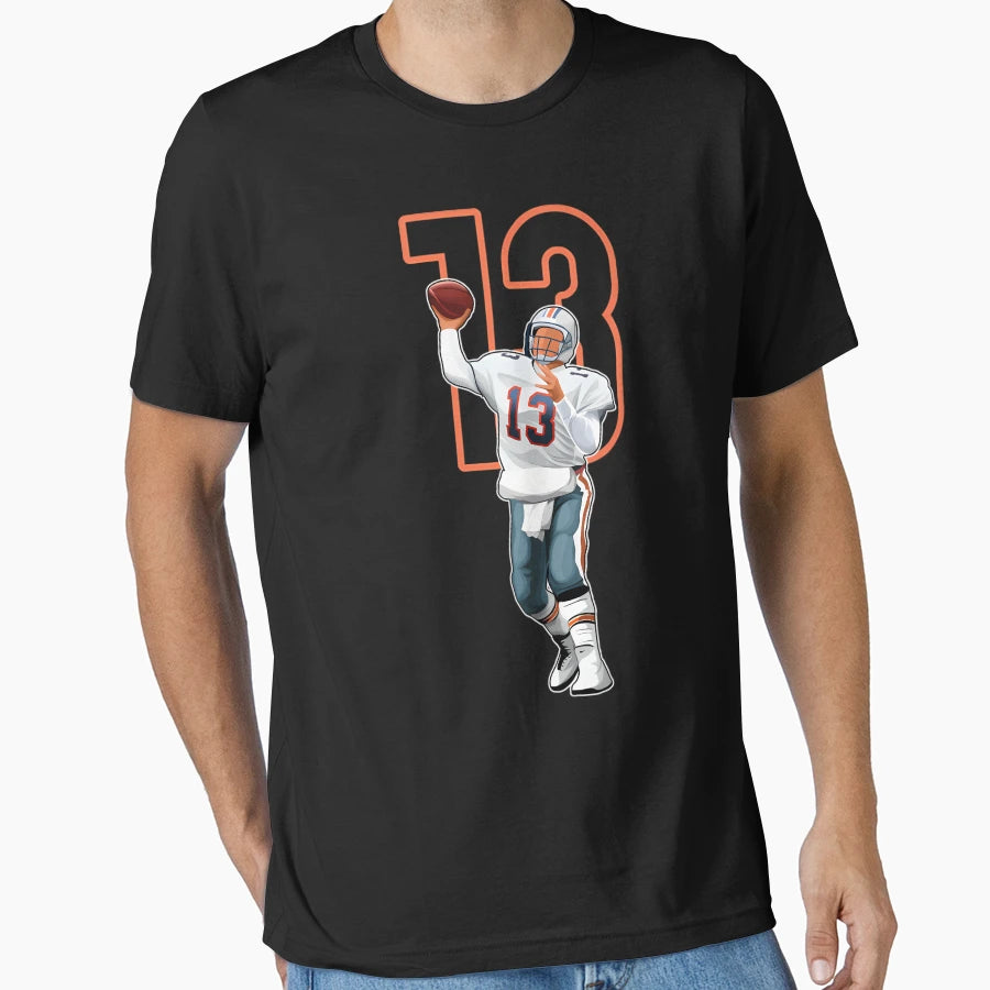 Dan Marino Miami 13 Number T-Shirt - Aesthetic Graphic Men Women - T-Shirt, Sweatshirt, Hoodie