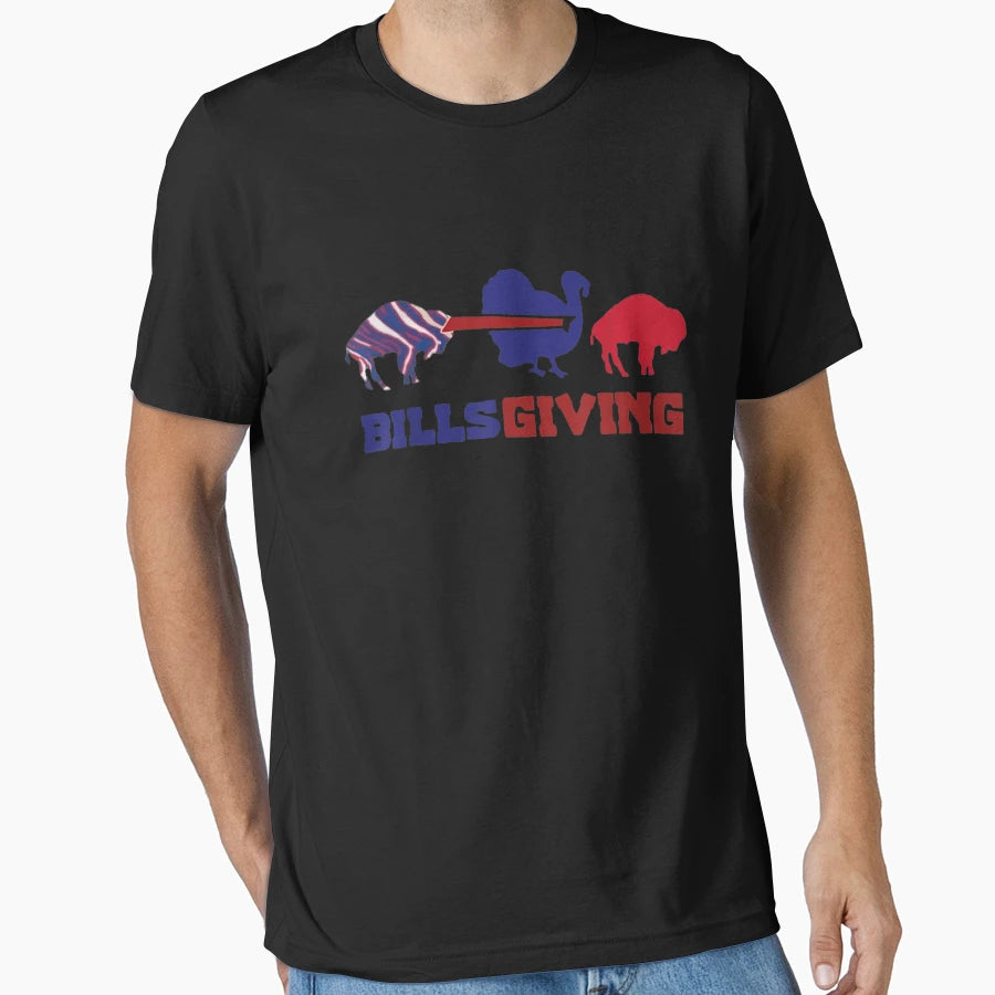 Happy Billsgiving Chicken Football T-Shirt - Unique Graphic Men Women - T-Shirt, Sweatshirt, Hoodie
