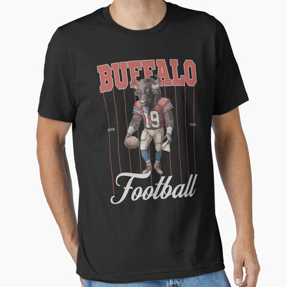 Buffalo Football 2D T-Shirt - Minimalist Print Men Women - T-Shirt, Sweatshirt, Hoodie