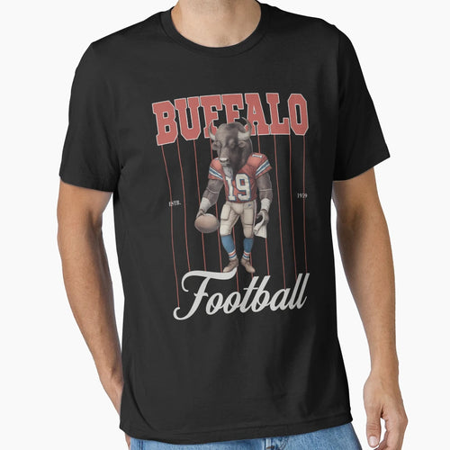 Buffalo Football 2D T-Shirt - Minimalist Print Men Women - T-Shirt, Sweatshirt, Hoodie