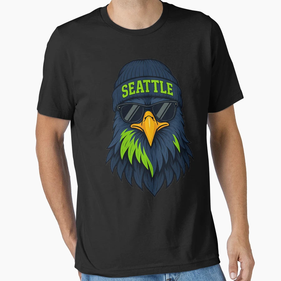 Seattle Seahawk Fan Art T-Shirt - Streetwear Style Unisex - T-Shirt, Sweatshirt, Hoodie