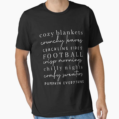 Cozy Blankets Crunchy Leaves T-Shirt - Novelty Apparel for Adults - T-Shirt, Sweatshirt, Hoodie