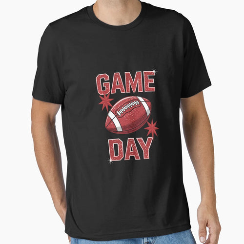 Game Day Football Coquette Bow T-Shirt - Graphic Print Men Women - T-Shirt, Sweatshirt, Hoodie