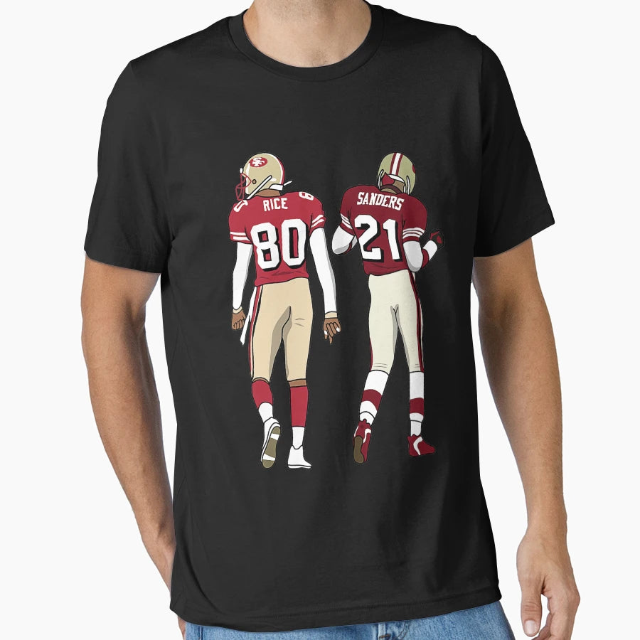 Deion Sanders Jerry Rice T-Shirt - Custom Art Print for Adults - T-Shirt, Sweatshirt, Hoodie