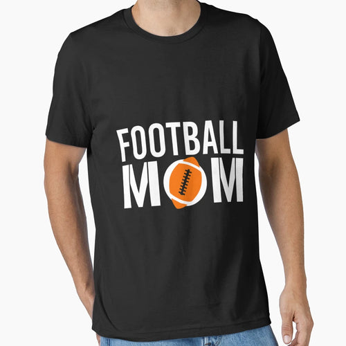 Football Mom American Football Gift T-Shirt - Minimalist Print for Adults - T-Shirt, Sweatshirt, Hoodie
