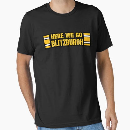 Here We Go Pittsburgh Football And T-Shirt - Graphic Print Men Women - T-Shirt, Sweatshirt, Hoodie