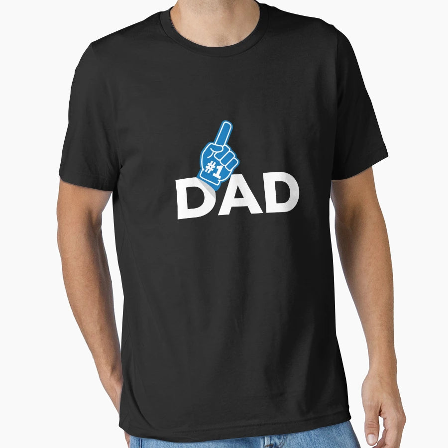 Dad Number 1 Fathers Day Father Papa T-Shirt - Fun Novelty Design Unisex - T-Shirt, Sweatshirt, Hoodie