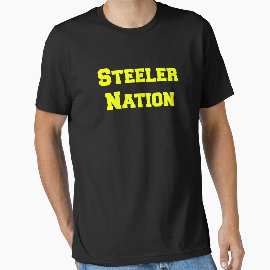 Steeler Nation T-Shirt - Aesthetic Graphic Unisex - T-Shirt, Sweatshirt, Hoodie