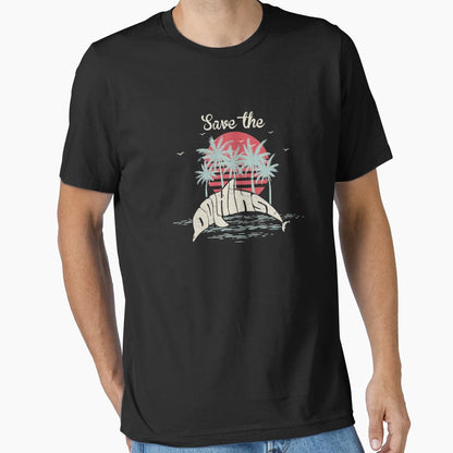 Save Dolphins Dolphin T-Shirt - Unique Graphic Men Women - T-Shirt, Sweatshirt, Hoodie