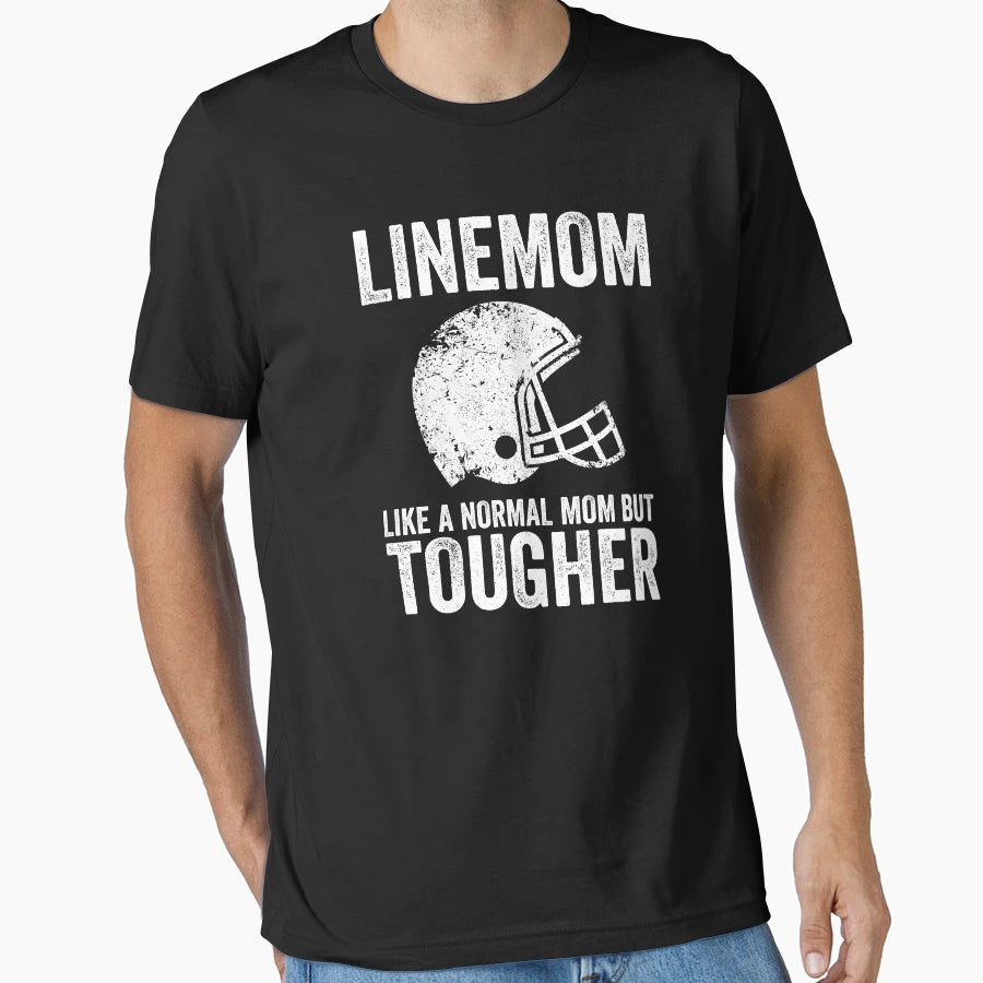 Football Lineman Funny Line Mom T-Shirt - Custom Art Print Men Women - T-Shirt, Sweatshirt, Hoodie