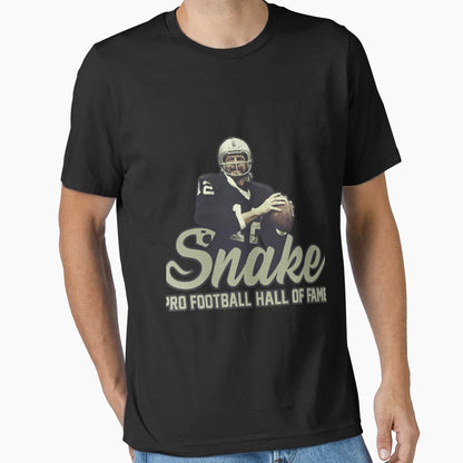 Snake Ken Stabler Hof T-Shirt - Minimalist Print Men Women - T-Shirt, Sweatshirt, Hoodie