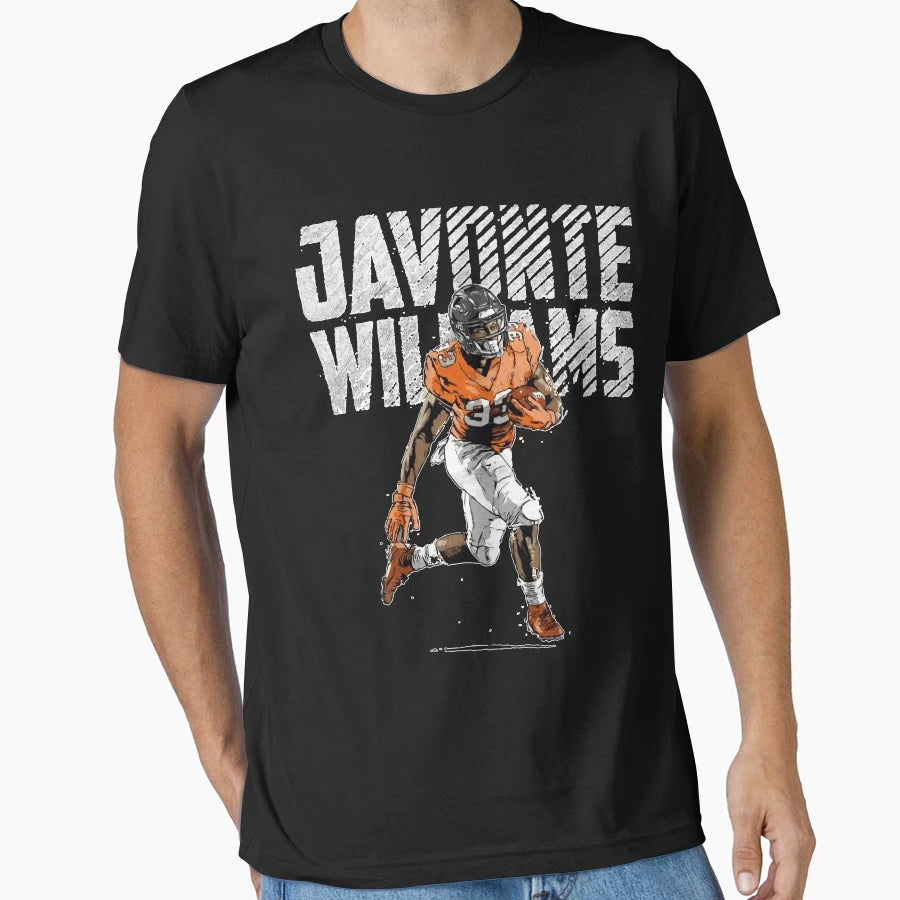 Javonte Williams T-Shirt - Custom Art Print Unisex - T-Shirt, Sweatshirt, Hoodie