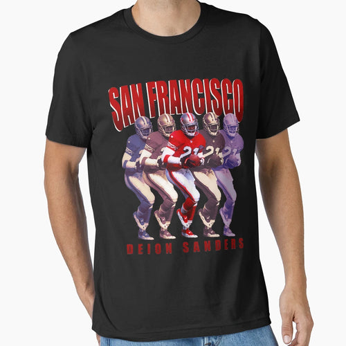 Deion Sanders Sanfrancisco 49Ers T-Shirt - Aesthetic Graphic Men Women - T-Shirt, Sweatshirt, Hoodie