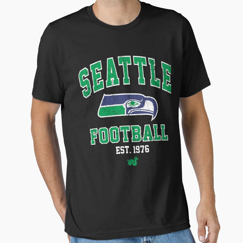 Seattle 12 Sea Hawk Football Throwback T-Shirt - Novelty Apparel Men Women - T-Shirt, Sweatshirt, Hoodie