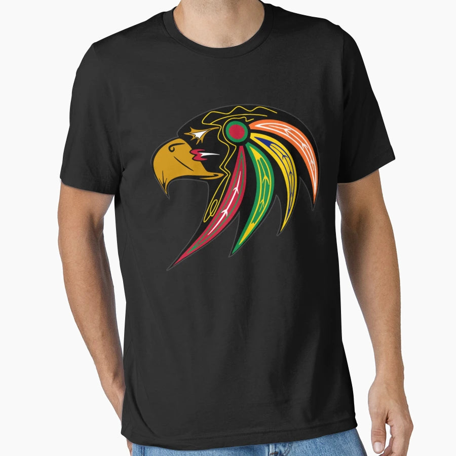 Blackhawks Alternate Accipiter Logo T-Shirt - Novelty Apparel Men Women - T-Shirt, Sweatshirt, Hoodie