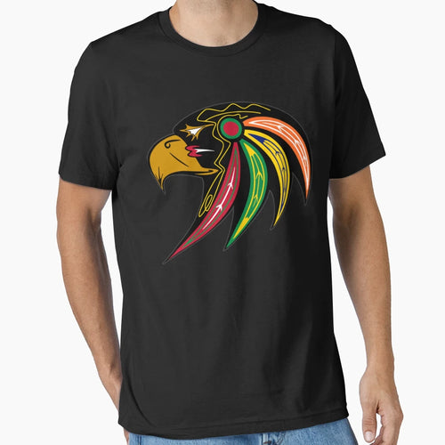 Blackhawks Alternate Accipiter Logo T-Shirt - Novelty Apparel Men Women - T-Shirt, Sweatshirt, Hoodie