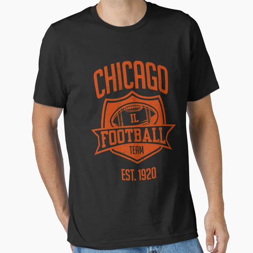 Chicago Football Team Inspired Hoodie - Custom Art Print for Adults - T-Shirt, Sweatshirt, Hoodie
