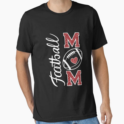 Football Mama Go Cheer Football Mom T-Shirt - Aesthetic Graphic Unisex - T-Shirt, Sweatshirt, Hoodie