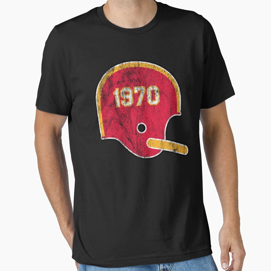 Kansas City Chiefs Year Founded Helmet T-Shirt - Graphic Print Unisex - T-Shirt, Sweatshirt, Hoodie