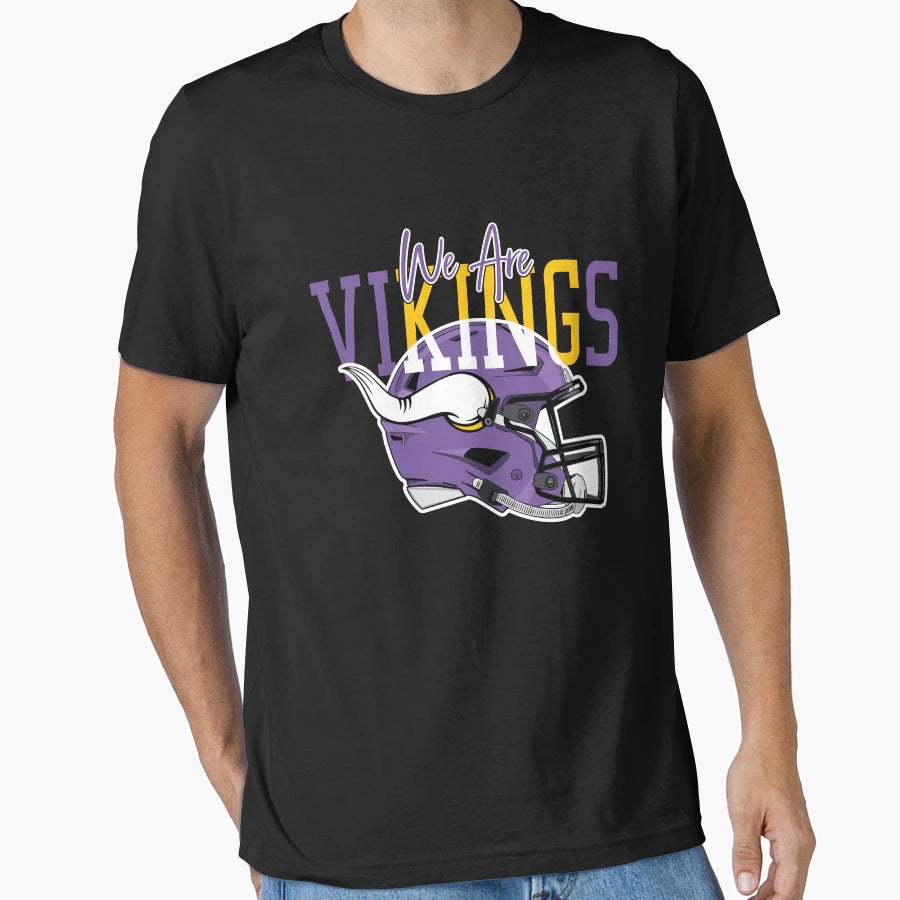 Vikings Helmet T-Shirt - Unique Graphic Men Women - T-Shirt, Sweatshirt, Hoodie