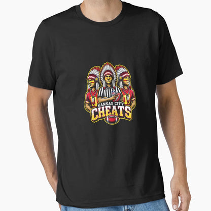 Kansas City Cheats True Football Fans T-Shirt - Fun Novelty Design Unisex - T-Shirt, Sweatshirt, Hoodie
