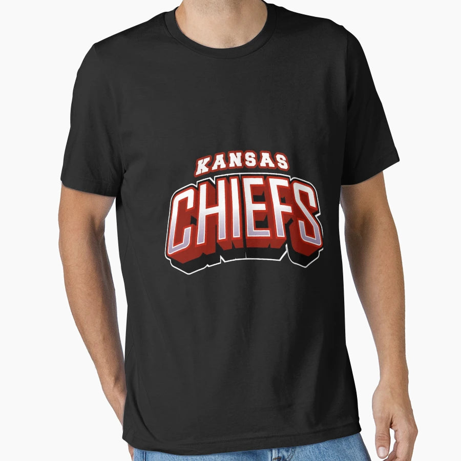 Art Kansas City Chiefs T-Shirt - Minimalist Print for Adults - T-Shirt, Sweatshirt, Hoodie