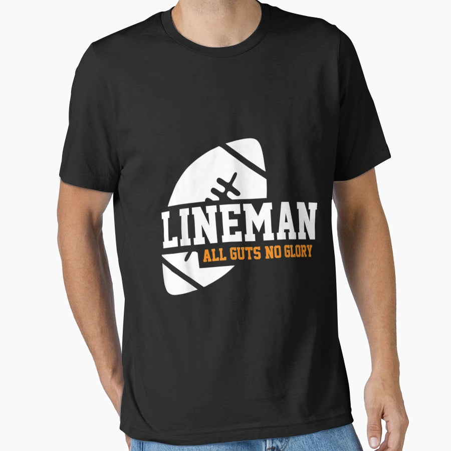 Lineman Lead Way American Equip T T-Shirt - Novelty Apparel for Adults - T-Shirt, Sweatshirt, Hoodie