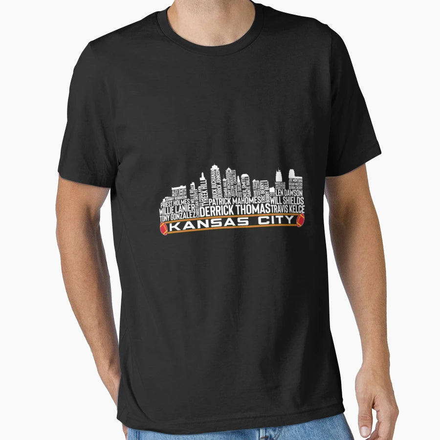Legends Kansas City Skyline Kansas City T-Shirt - Minimalist Print Unisex - T-Shirt, Sweatshirt, Hoodie