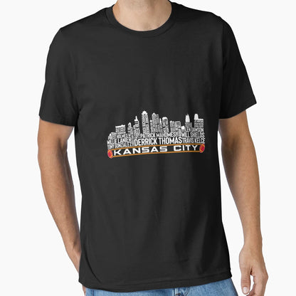 Legends Kansas City Skyline Kansas City T-Shirt - Minimalist Print Unisex - T-Shirt, Sweatshirt, Hoodie