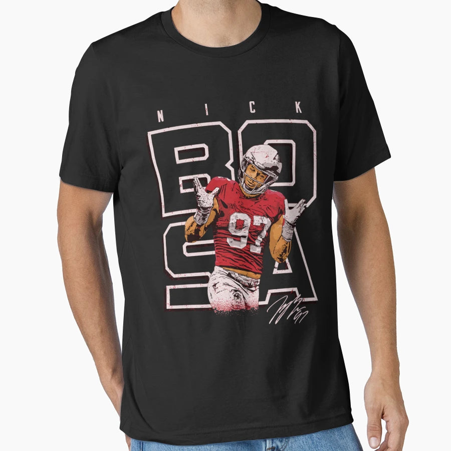 Defensive End 97 Player Footbal T-Shirt - Aesthetic Graphic Unisex - T-Shirt, Sweatshirt, Hoodie