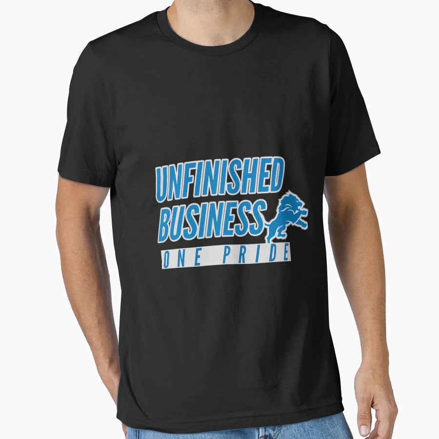 Unfinished Business Detroit Lions One T-Shirt - Minimalist Print Men Women - T-Shirt, Sweatshirt, Hoodie