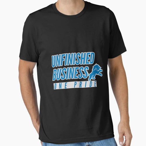 Unfinished Business Detroit Lions One T-Shirt - Minimalist Print Men Women - T-Shirt, Sweatshirt, Hoodie