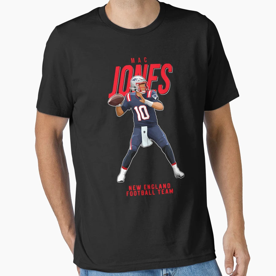 Mac Jones 10 New England Football Team T-Shirt - Streetwear Style Unisex - T-Shirt, Sweatshirt, Hoodie
