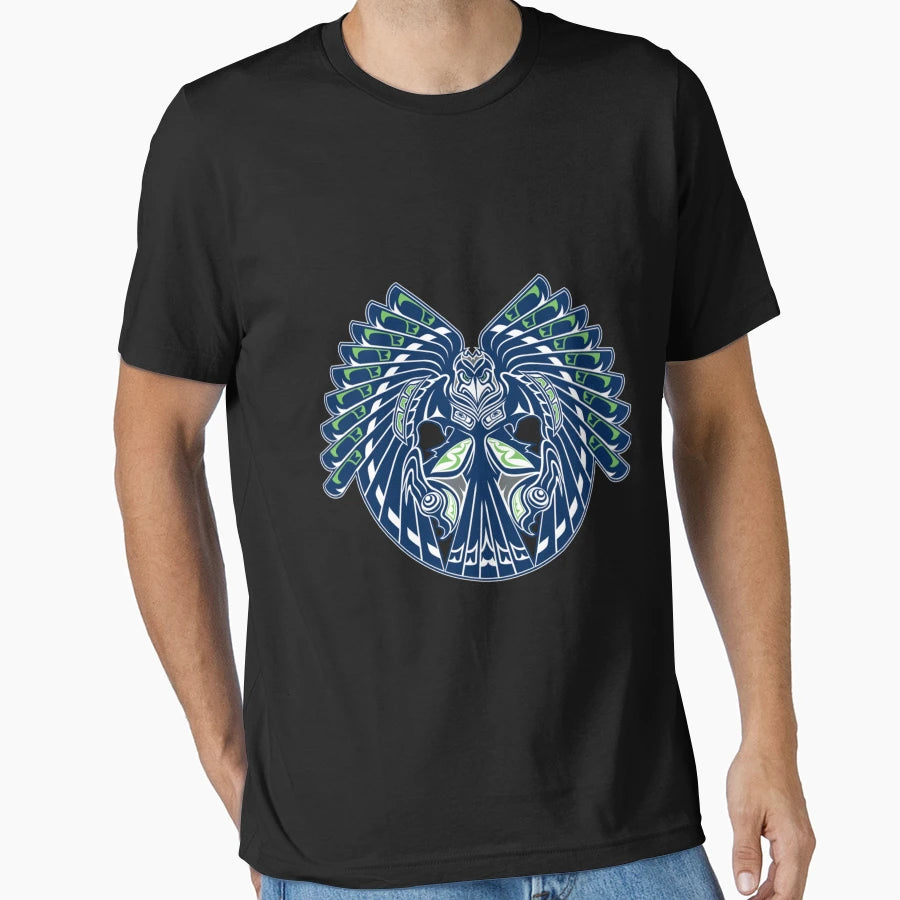 Seahawk Totem T-Shirt - Unique Graphic for Adults - T-Shirt, Sweatshirt, Hoodie