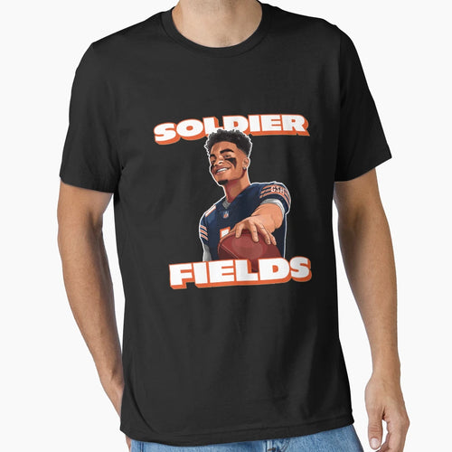 Soldier Fields Justin Fields Chicago T-Shirt - Streetwear Style for Adults - T-Shirt, Sweatshirt, Hoodie