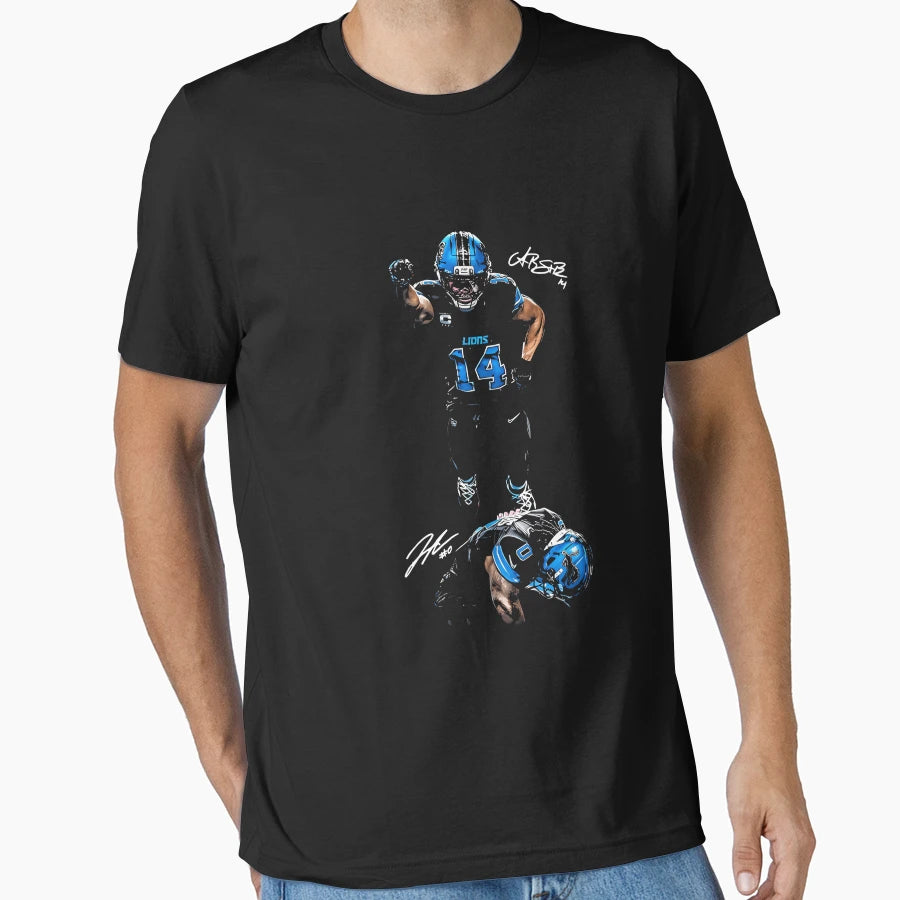 JG And Amon Ra St Brown Celly T-Shirt - Casual Everyday Wear for Adults - T-Shirt, Sweatshirt, Hoodie