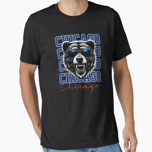 Bear Spirit Fierce Sunglasses Cap T-Shirt - Unique Graphic for Adults - T-Shirt, Sweatshirt, Hoodie