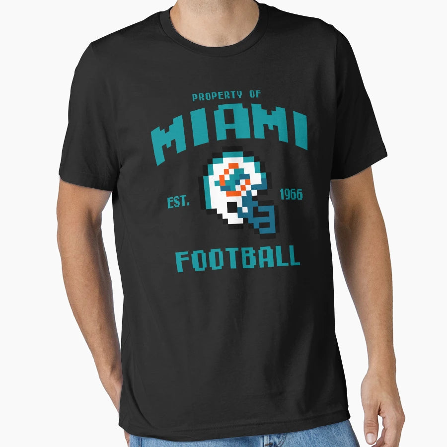 Property Miami Dolphins Football T-Shirt - Graphic Print for Adults - T-Shirt, Sweatshirt, Hoodie