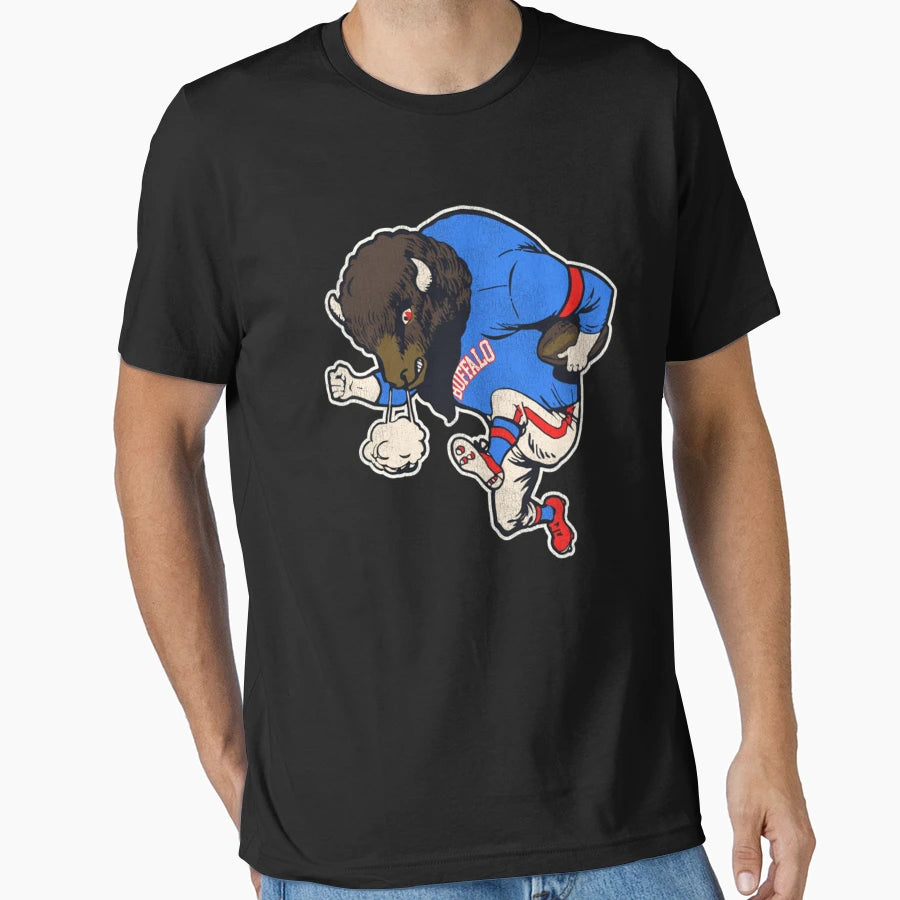 Buffalo Reimagined Alternative Fighting T-Shirt - Custom Art Print Unisex - T-Shirt, Sweatshirt, Hoodie