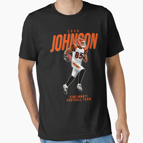 Chad Johnson 85 Cincinnati Football Team T-Shirt - Custom Art Print Unisex - T-Shirt, Sweatshirt, Hoodie