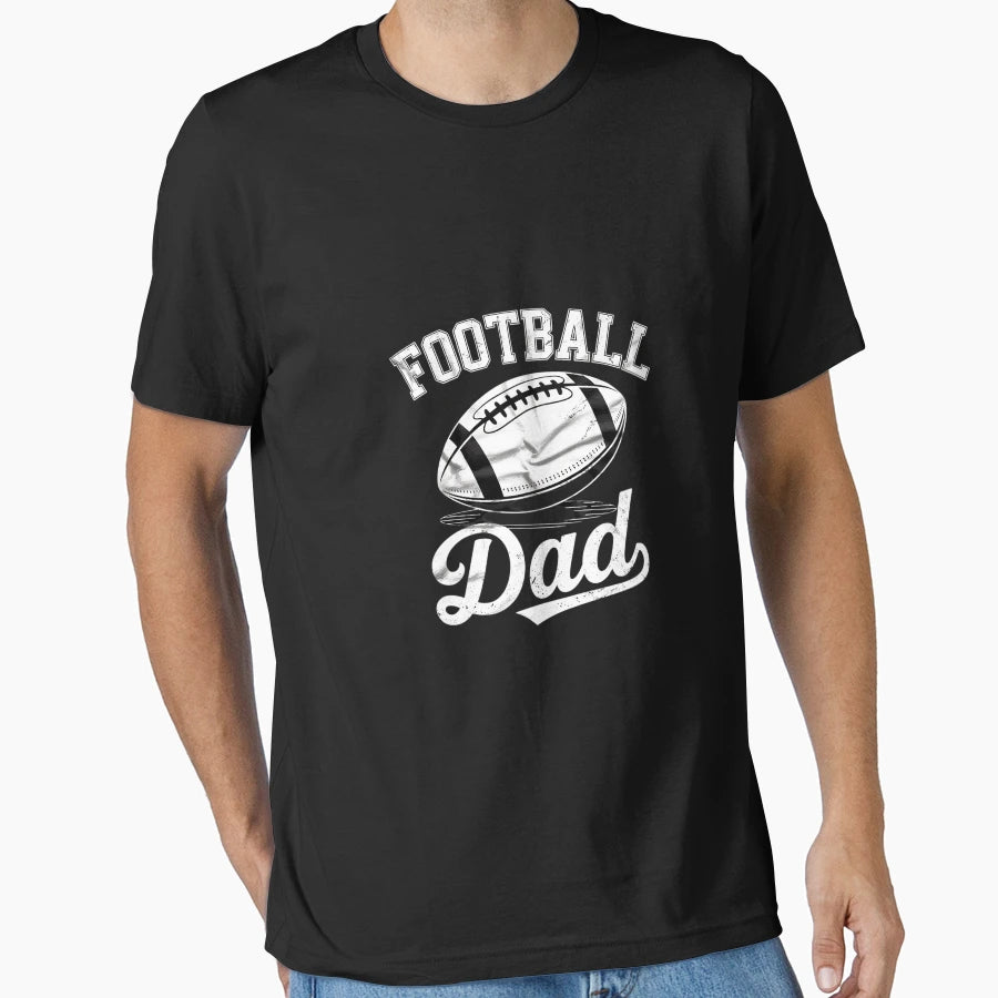 Football Parent Matching Family Dad T-Shirt - Aesthetic Graphic Men Women - T-Shirt, Sweatshirt, Hoodie
