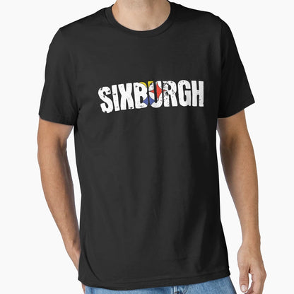 Sixburgh Pittsburgh Football T-Shirt - Casual Everyday Wear Men Women - T-Shirt, Sweatshirt, Hoodie