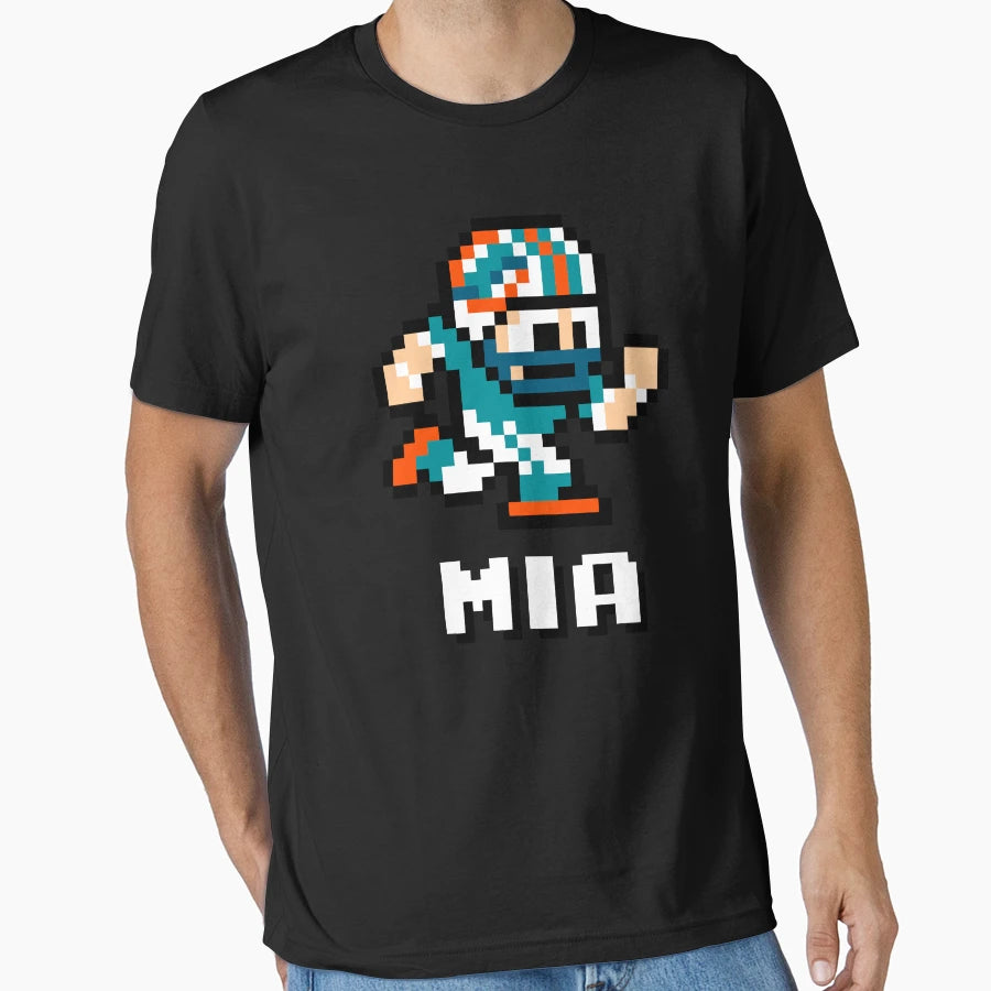 Miami Dolphins Tecmo Super Bowl T-Shirt - Trendy Graphic for Adults - T-Shirt, Sweatshirt, Hoodie