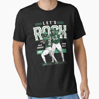 JK And Miles Sanders Lets Rock T-Shirt - Trendy Graphic Unisex - T-Shirt, Sweatshirt, Hoodie
