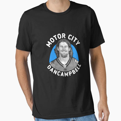 Motor City Dan Campbell Football Gift T-Shirt - Aesthetic Graphic Unisex - T-Shirt, Sweatshirt, Hoodie