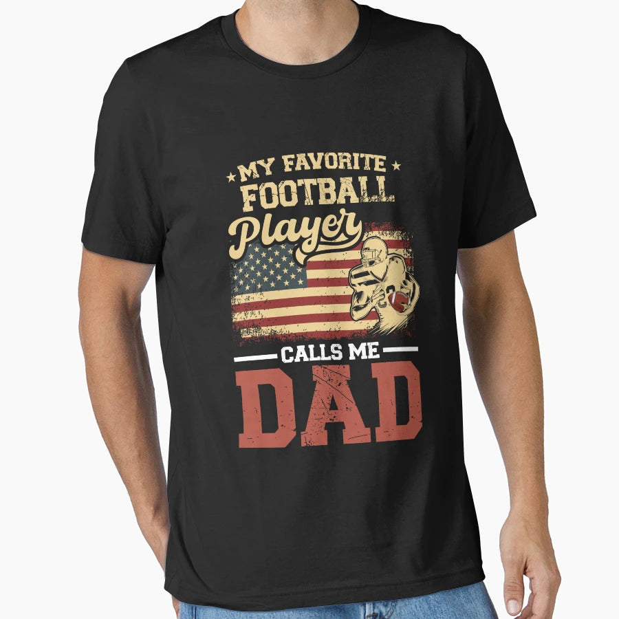 My Favorite Football Player Calls Me T-Shirt - Custom Art Print Men Women - T-Shirt, Sweatshirt, Hoodie