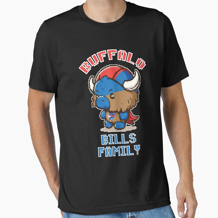 Buffalo Bills Mascot Family T-Shirt - Casual Everyday Wear Men Women - T-Shirt, Sweatshirt, Hoodie