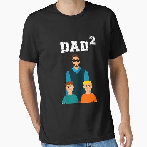 Father 2 Sons Fathers Day Gift T-Shirt - Trendy Graphic Unisex - T-Shirt, Sweatshirt, Hoodie