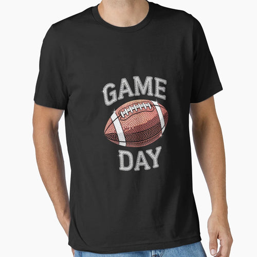 Game Day Football Bling Bling Football T-Shirt - Novelty Apparel Men Women - T-Shirt, Sweatshirt, Hoodie