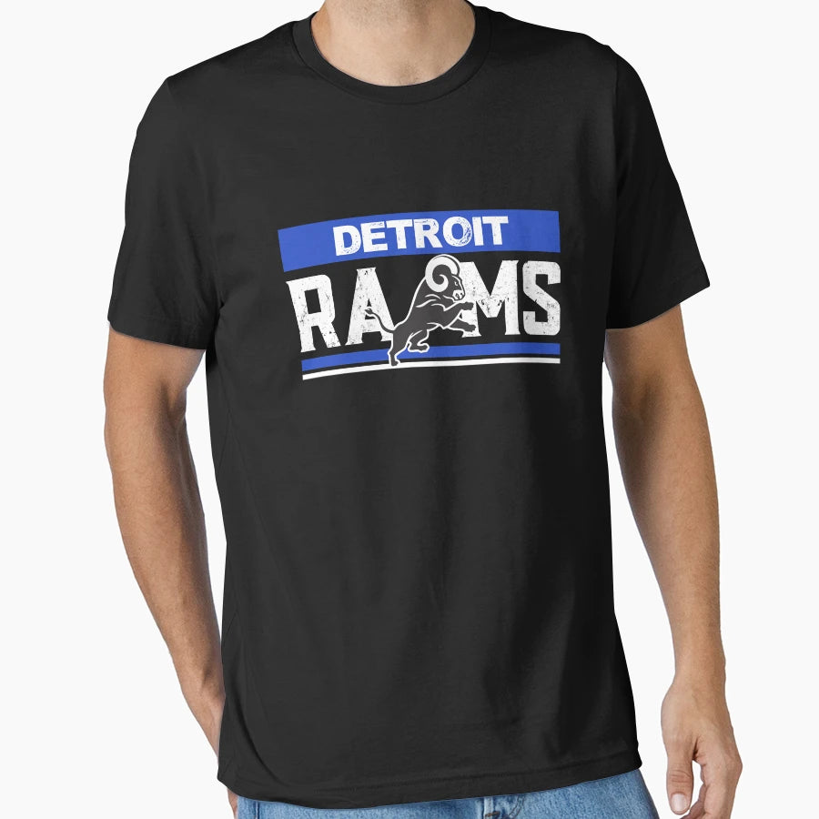 Detroit Rams Special T-Shirt - Casual Everyday Wear for Adults - T-Shirt, Sweatshirt, Hoodie